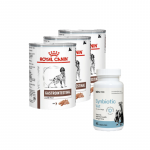 ROYAL CANIN Gastro Intestinal Low Fat LF22 3x410g purk + LAB-V Synbiotic Vet &ndash; seedimise tervis ja soole mikrofloorad koertele ja kassidele 45 kapslit