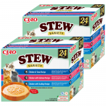 INABA Cat Ciao Stew - lisatoit kassidele kana, tuunikala, l&otilde;he ja kammkarpidega maitsestatud 24x40g