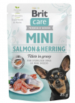 Brit Care Mini l&otilde;he- ja heeringafilee kastmes 85g
