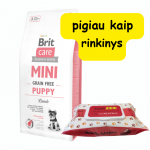 BRIT CARE Mini Grain-Free Puppy Lamb 400g + hooldussalvr&auml;tikud 50tk (kloorheksidiin)