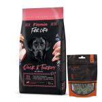 FITMIN dog For Life Duck & Turkey 12 kg + FITMIN Hambaravi koertele merevetikaga 70g