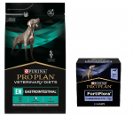 PURINA Veterinary PVD LT Digestive Tract (koertele) 12 kg + PURINA PVD FortiFlora Dog 30 kotikest