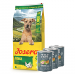 JOSERA Balance 12,5 kg + WILD FARM Superfood Chicken (kana k&otilde;rvitsa, &otilde;unte ja maitsetaimedega) 3x800 g teraviljavaba koeratoit