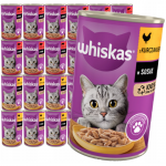 WHISKAS Adult purk 400g - m&auml;rja kassitoidu kana kastmes