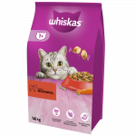 WHISKAS Adult 14kg - kuivtoit kassidele veiseliha ja k&ouml;&ouml;giviljadega