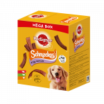 PEDIGREE&reg; Mega Box SchmackosTM - T&auml;iendav toit t&auml;iskasvanud koertele (veise-, lamba- ja linnuliha maitsega) - 790g