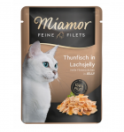 Miamor Feine Filets - m&auml;rja kassitoidu tuunikala l&otilde;hega želees 100g