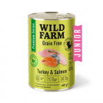WILD FARM Premium Grain Free Turkey and Salmon Junior 400g - teraviljavaba kassipoegade toit