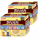 INABA Ciao Broth - kassitoidulisand kana, l&otilde;he, tuunikala ja kammkarpidega maitsestatud puljong 24x40g