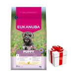 EUKANUBA kasvavale kutsikale v&auml;ikest t&otilde;ugu 3 kg kana + &uuml;llatus teie koerale