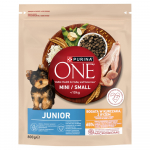 Purina One Junior Mini/Small Koeratoit kutsikatele, rikkalik kana ja riisiga 800 g