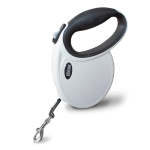 SMART DOG TAPE M VALGE-MUST AUTOMAATNE RIIM 4 M KOERALE KAALUGA KUNI 20 KG