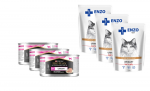PURINA Veterinary PVD UR Urinary Cat Turkey 3x195g purk + ENZO VET uriin veiselihahautisega kassidele 3x100g