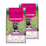 EUKANUBA kasvavale kutsikale v&auml;ikest t&otilde;ugu 2x3kg kana