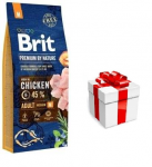 BRIT Premium By Nature Adult M 15kg + koeratoit