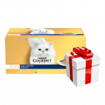 Purina Gourmet Gold kassitoidu kotid 48 x 85 g + &uuml;llatus teie kassile