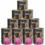 Super Beno GRAIN-FREE koeratoidud veiseliha, kanamaksade ja kanas&uuml;dametega kastmes, 10x415 g