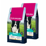 EUKANUBA Aktiivne t&auml;iskasvanud keskmise suurusega t&otilde;ug kanaga 2x15kg