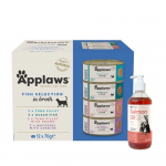 Applaws Multipack kalakomplekt puljongis 24x70g TIN +LAB V l&otilde;he&otilde;li koertele ja kassidele 500ml