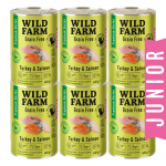 WILD FARM Premium Grain Free Turkey and Salmon Junior 400g - teraviljavaba kassipoegade toit