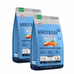 Marly & Dan t&auml;iskasvanud koertele keskmise suurusega t&otilde;ugudele v&auml;rske l&otilde;hega holistiline ja h&uuml;poallergeeniline 2x12 kg kuivtoit