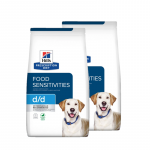 HILL'S PD Prescription Diet Canine d/d Pardi ja riis 2x1,5 kg