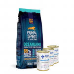 PRIMAL SPIRIT 65% Oceanland 12 kg + ENZO VET H&uuml;poallergeeniline toit kalkuniga koertele 3x400 g