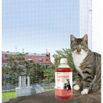 TRIXIE Kaitsev v&otilde;rk, l&auml;bipaistev, 3x2 m + LAB V L&otilde;he&otilde;li koertele ja kassidele, 500 ml