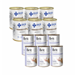 BRIT GF Veterinary Diets Koerte seedetrakti toit 6x400g + ENZO VET Koerte seedetrakti toit lambalihaga 6x400g