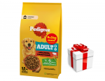 Pedigree - Veiseliha k&ouml;&ouml;giviljadega 12kg (9+3Kg) kuivtoit