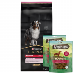 Purina Pro Plan Medium Adult Sensitive Skin Optiderma, l&otilde;he ja riis 14 kg + Adventuros Nuggets 2x90 g TASUTA