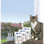 TRIXIE kaitsev&otilde;rk, l&auml;bipaistev, 3x2 m + ENZO VET m&auml;rgtoit veiselihaga ja želega kassidele, 3x100g