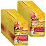 INABA Dashi Delights Siidine puljong kana, tuunikala ja l&otilde;hega 24x40g