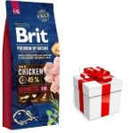 BRIT Premium By Nature Senior L+XL 15kg + &uuml;llatus oma koerale