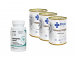 ENZO VET Intestinaalne dieet koertele lambalihaga 3x400g + LAB-V Immuno Hard 45 kapslit