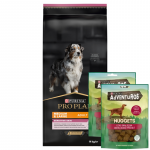 Purina Pro Plan Medium & Large 7+ Sensitive Optiderma, l&otilde;he ja riis 14 kg + Adventuros Nuggets 2x90 g TASUTA