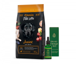 FITMIN For Life Junior Large Breeds 12kg + LAB-V Omega 3 ja 6 rasvhapped koerte ja kasside &uuml;ldise tervise, karvkatte ja naha seisundi parandamiseks 100ml