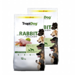 TROPIDOG Premium Premium Adult keskmise ja suure t&otilde;ugu koertele, rikkalikult j&auml;nese- ja riisip&otilde;hine 2x12kg