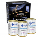 PURINA PVD FortiFlora Dog 30 kotikest + 3x ENZO VET h&uuml;poallergeenne dieet k&uuml;&uuml;likuga koertele 400g