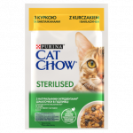 CAT CHOW Steriliseeritud kana ja baklažaanid kastmes 85g