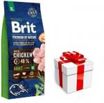 BRIT Premium By Nature Adult XL 15kg + koeratoit