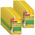 INABA Dashi Delights Siidine puljong kana, tuunikala ja kammkarbidega 24x40g