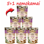 Carnilove poolniisked suupisted, pehmed suupisted punase lihaga 200 g 5+1 tasuta