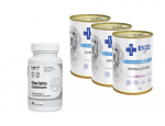 ENZO VET h&uuml;poallergeenne dieet k&uuml;&uuml;likuga koertele 3x400g + LAB-V Geriato Optimum 45 kapslit