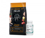 FITMIN For Life Junior Large Breeds 12kg + LAB-V Immuno Hard &ndash; immuunsuse tugevdaja koertele ja kassidele 45 kapslit