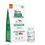 BRIT CARE H&uuml;poallergeeniline Senior Lamb 12 kg + LAB-V Geriato Optimum &ndash; tervisetooted vanematele koertele ja kassidele 45 kapslit