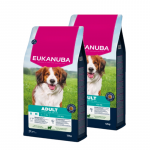 EUKANUBA T&auml;iskasvanud v&auml;ikese ja keskmise t&otilde;ugu koertele, rikkalikult lambaliha ja riisiga 2x12kg