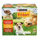 PURINA Friskies t&auml;iskasvanud koeratoit kastmes 24 x 85 g