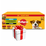 PEDIGREE&reg; Adult m&auml;rgtoit t&auml;iskasvanud koertele, maitsete valik kastmes, 80 x 100 g