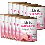 BRIT PAT&Eacute; & LIHA KANA & KALKUN KOERALE 12x800g